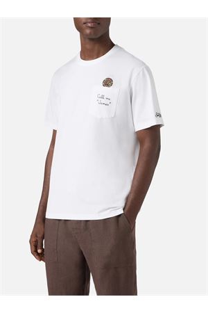 T-Shirt Austin Uomo In Cotone Con Tasca Frontale MC2 SAINT BARTH | T-shirt | AUS000104346L